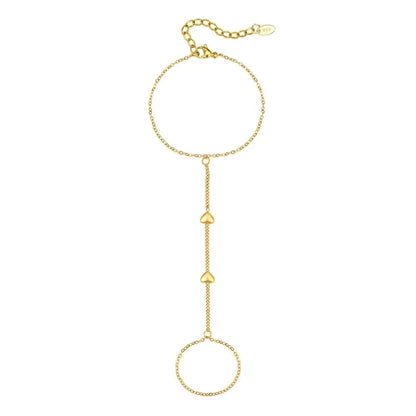 Vintage Style Minimalist Pearl 201 Stainless Steel Cable Chain Bracelets In Bulk