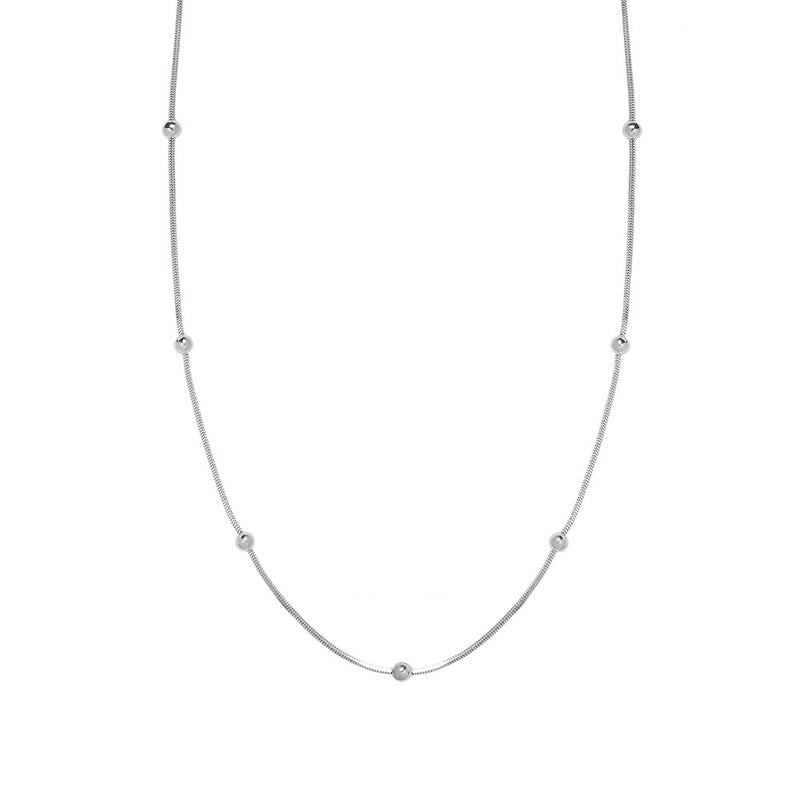 Casual Solid Color Titanium Steel Plating Bracelets Necklace