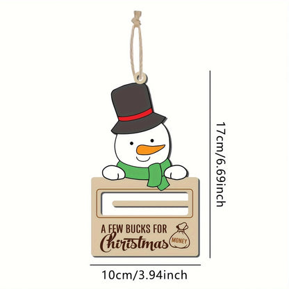 Christmas Cartoon Style Santa Claus Snowman Elk Wood Daily Festival Hanging Ornaments Decorations Hanging Ornaments