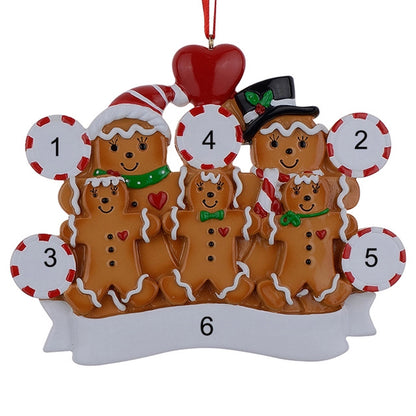 Christmas Cartoon Style Bear Snowman Resin Indoor Party Festival Hanging Ornaments