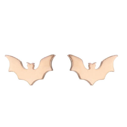 1 Pair Halloween Fashion Rabbit Bat Plating 304 Stainless Steel 18K Gold Plated Ear Studs