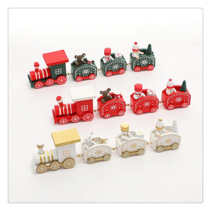Christmas Christmas Classic Style Streetwear Train Wood Party Carnival Decorative Props