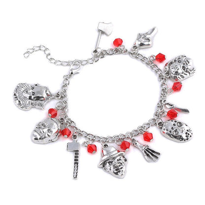 Halloween Horror Charm Bracelet Jason Mask Annabel Horror Role-playing Bracelet Film And Television Peripheral