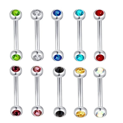 Fashion Rhombus Stainless Steel Rhinestones Ear Studs 1 Piece