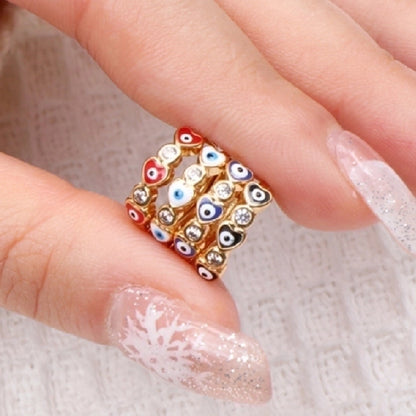 Fashion Heart Stoving Varnish Copper Artificial Gemstones Earrings