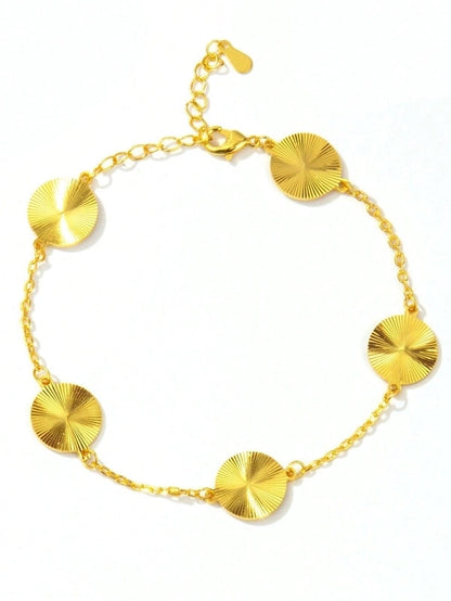 Copper Cable Chain Round Heart Shape Gourd Bracelets