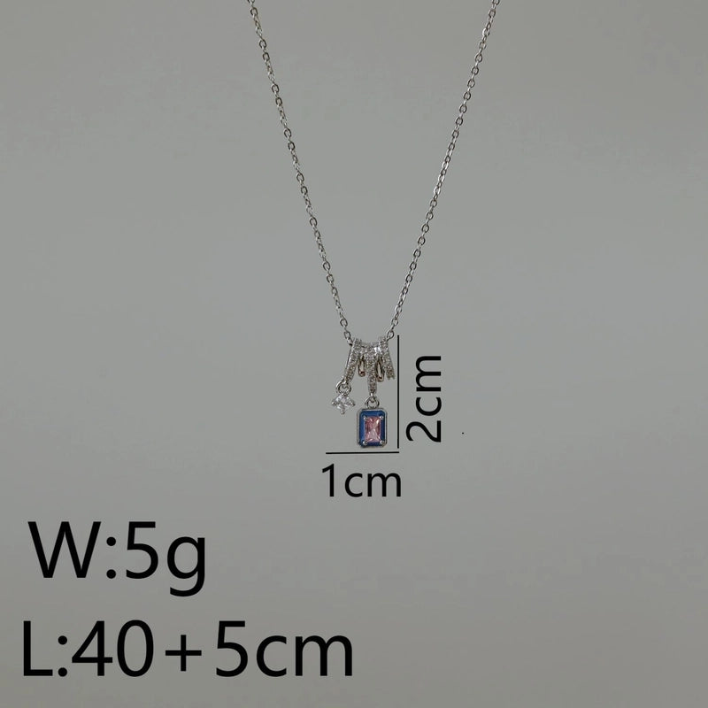 Sweet Commute Sunflower Heart Shape 304 Stainless Steel Zircon 16K Gold Plated 18K Gold Plated Stainless Steel Necklaces