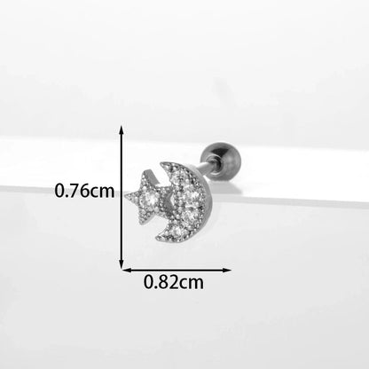 Ear Cartilage Rings & Studs Flower 316L Stainless Steel Copper