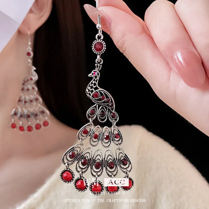 Retro Vintage Tassel Geometric Alloy Electroplating Earrings