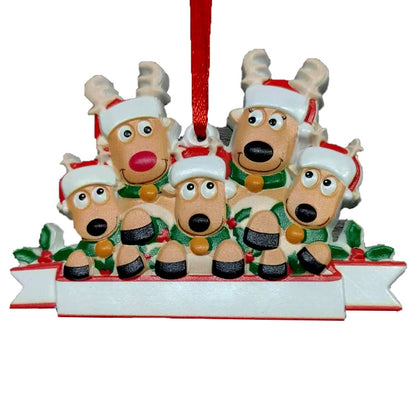 Christmas Fashion Dog Resin Party Hanging Ornaments