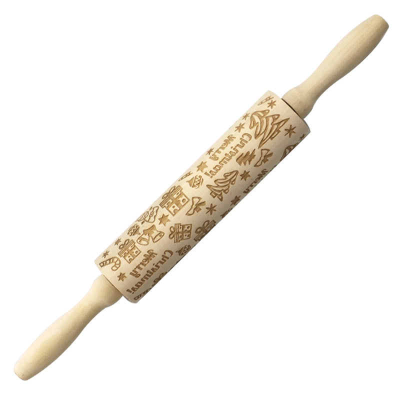 Christmas Cartoon Style Ethnic Style Elk Theaceae/Muhe Rolling Pin 1 Piece