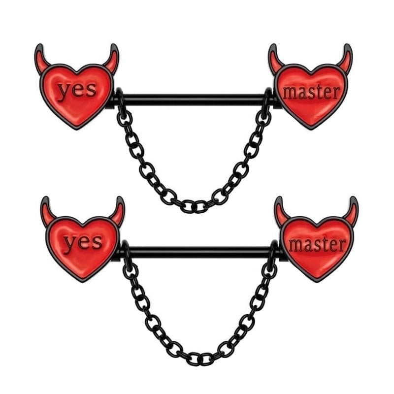 1 Piece Belly Rings Minimalist Heart Shape Copper Inlay Rhinestones Nipple Rings & Studs Belly Rings