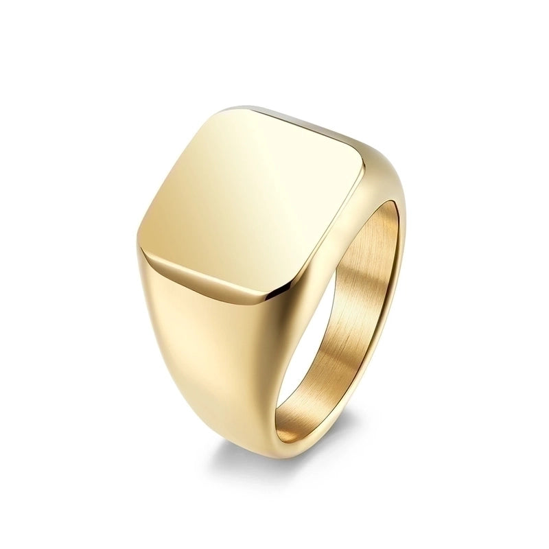 Fashion Solid Color Stainless Steel Polishing Rings 1 Piece