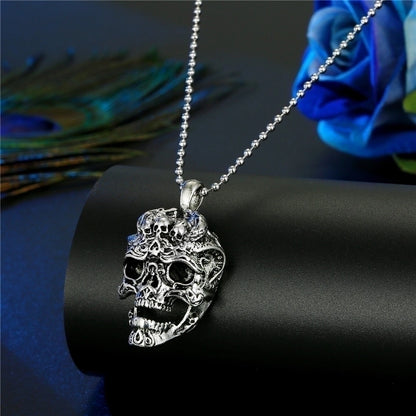 Skull Alloy Halloween Unisex Necklace