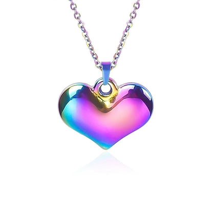 Minimalist Classic Style Heart Shape 304 Stainless Steel Plating Pendant Necklace