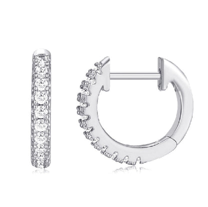 1 Pair Minimalist Solid Color Plating Copper Gold Plated Earrings