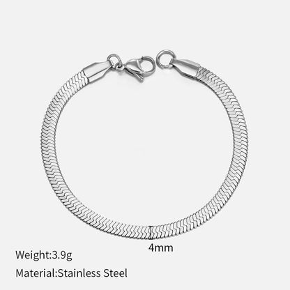 Fashion Geometric 304 Stainless Steel Stainless Steel Bracelets In Bulk