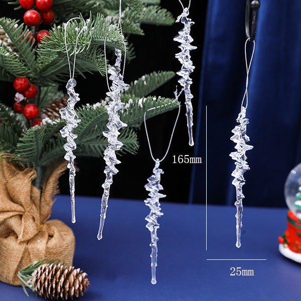 Christmas Design Christmas Tree Snowflake Reindeer Keychain Acrylic Ice Stick Pendant