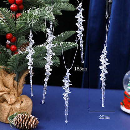 Christmas Design Christmas Tree Snowflake Reindeer Keychain Acrylic Ice Stick Pendant