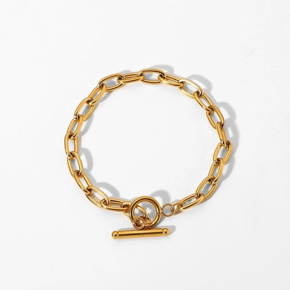 Minimalist Geometric Titanium Steel Cable Chain Bracelets In Bulk