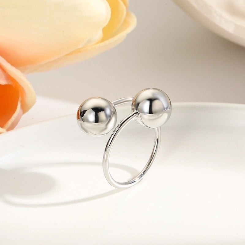 Copper 18K Gold Plated Circle Open Rings