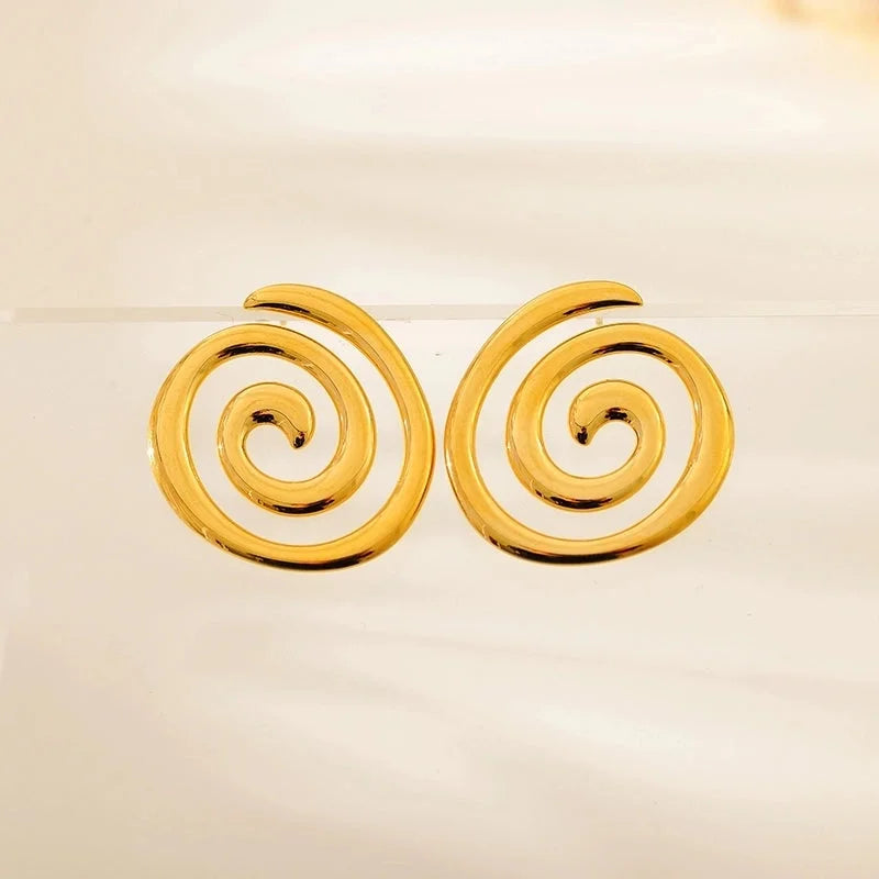 1 Pair Cute Luxurious Wedding Geometric 304 Stainless Steel 18K Gold Plated Stainless Steel Earrings