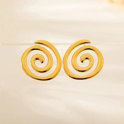 1 Pair Cute Luxurious Wedding Geometric 304 Stainless Steel 18K Gold Plated Stainless Steel Earrings