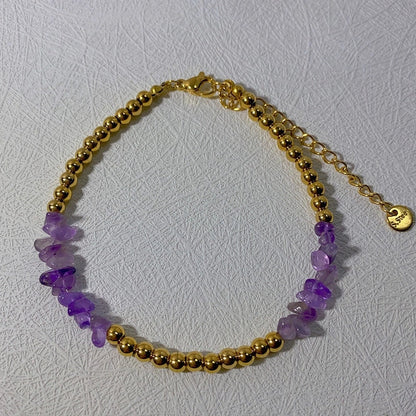 Ethnic Style Color Block 304 Stainless Steel Natural Stone Bracelets In Bulk