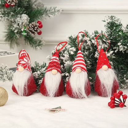 Christmas Cute Santa Claus Nonwoven Party Hanging Ornaments