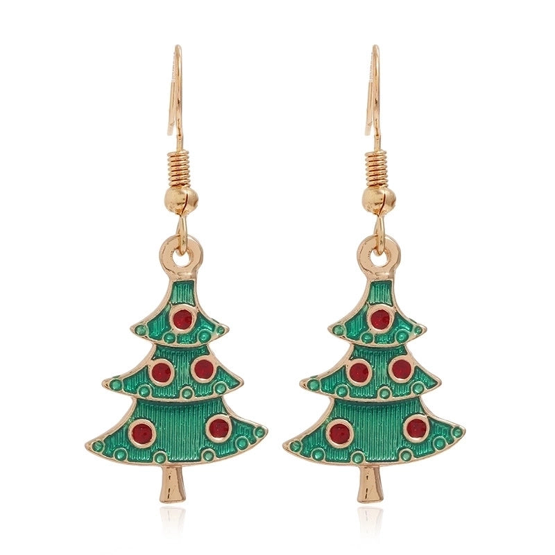 Fashion Christmas Tree Santa Claus Alloy Plating Women's Drop Earrings 1 Pair