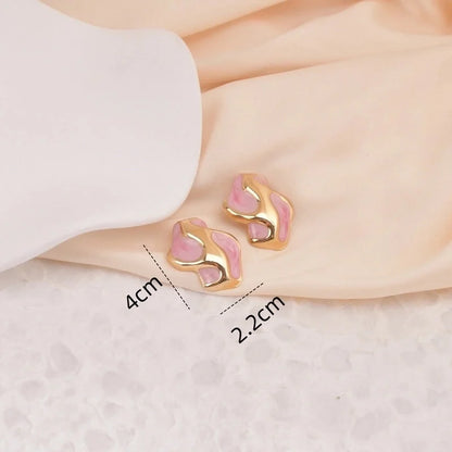 1 Pair Casual Minimalist Classic Style Geometric 304 Stainless Steel Ear Studs