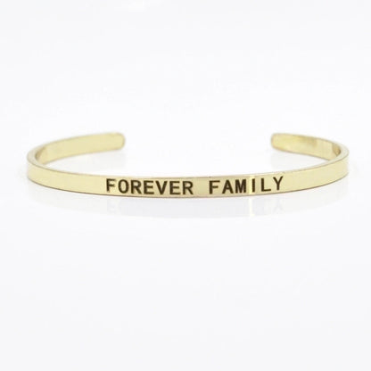 Minimalist Letter Stainless Steel Bangle