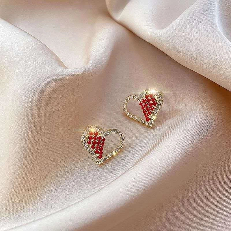 1 Pair Fashion Flower Butterfly Bow Knot Inlay Alloy Artificial Pearls Rhinestones Shell Earrings