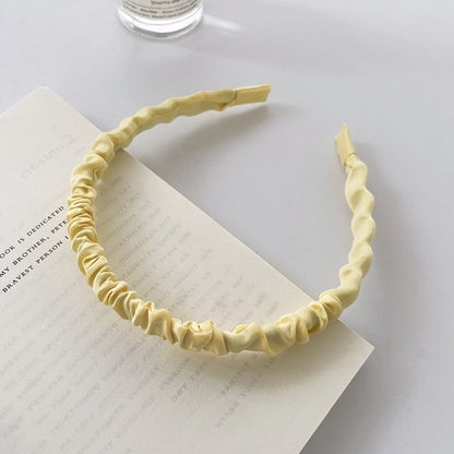 Women's Casual Preppy Style Rhombus Sponge Rib-Knit Hair Band