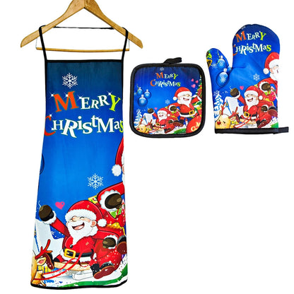 Christmas Vacation Tie Dye Polyester Apron 1 Set