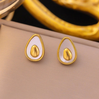 1 Pair Elegant Sweet Streetwear Geometric Plating Titanium Steel Earrings