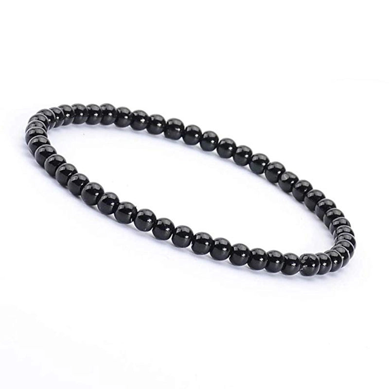 1 Piece Minimalist Round Natural Stone Beaded Bracelets