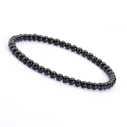 1 Piece Minimalist Round Natural Stone Beaded Bracelets