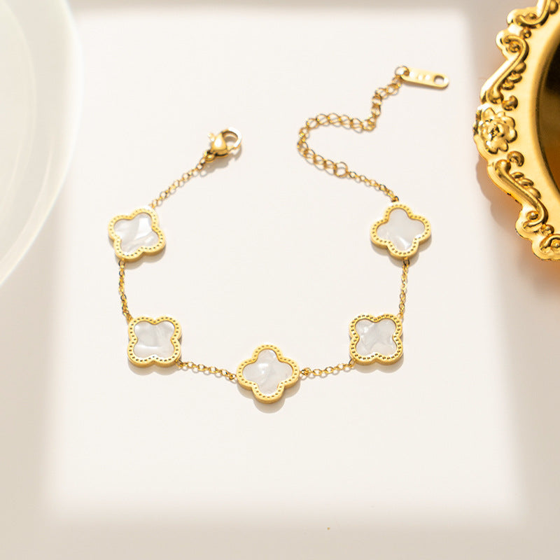 Quadrilateral Geometric Stainless Steel 18K Gold Plated Stud Earrings