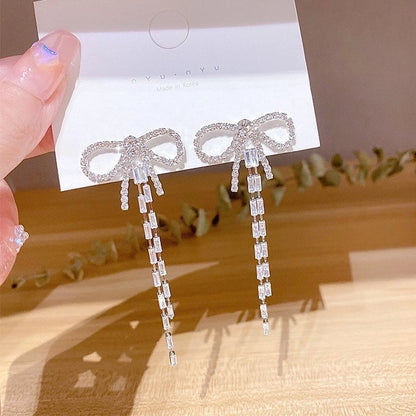 1 Pair Glam Geometric Plating Inlay Alloy Artificial Pearls Rhinestones Drop Earrings