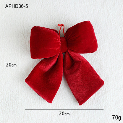 Christmas Minimalist Classic Style Bow Knot Holiday Festival Hanging Ornaments Decorations Hanging Ornaments