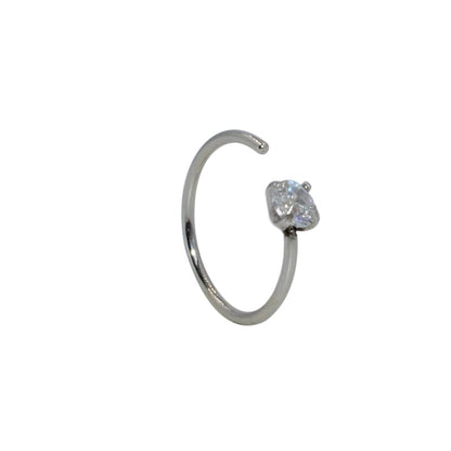 1 Piece Nose Rings & Studs Casual Elegant Vacation Geometric 304 Stainless Steel Plating Zircon 18K Gold Plated Nose Rings & Studs