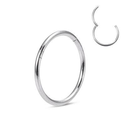Minimalist Round Stainless Steel Plating Nose Ring