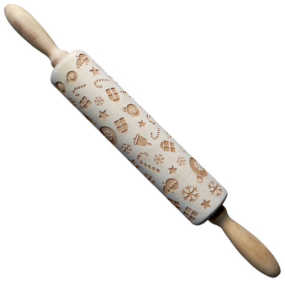 Christmas Cartoon Style Ethnic Style Elk Theaceae/Muhe Rolling Pin 1 Piece