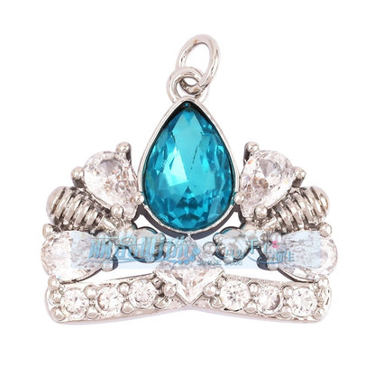 1 Piece Copper Geometric Heart Shape Snowflake Pendant Jewelry Accessories