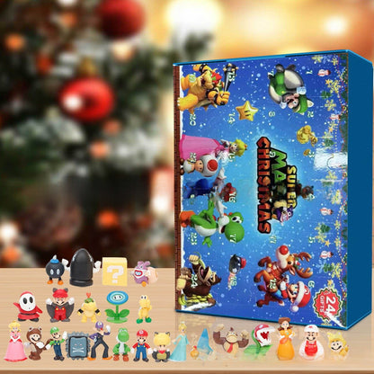 Christmas Mickey Mouse Blind Box Decoration Home Garden 24-grid Design Home Doll Figurine