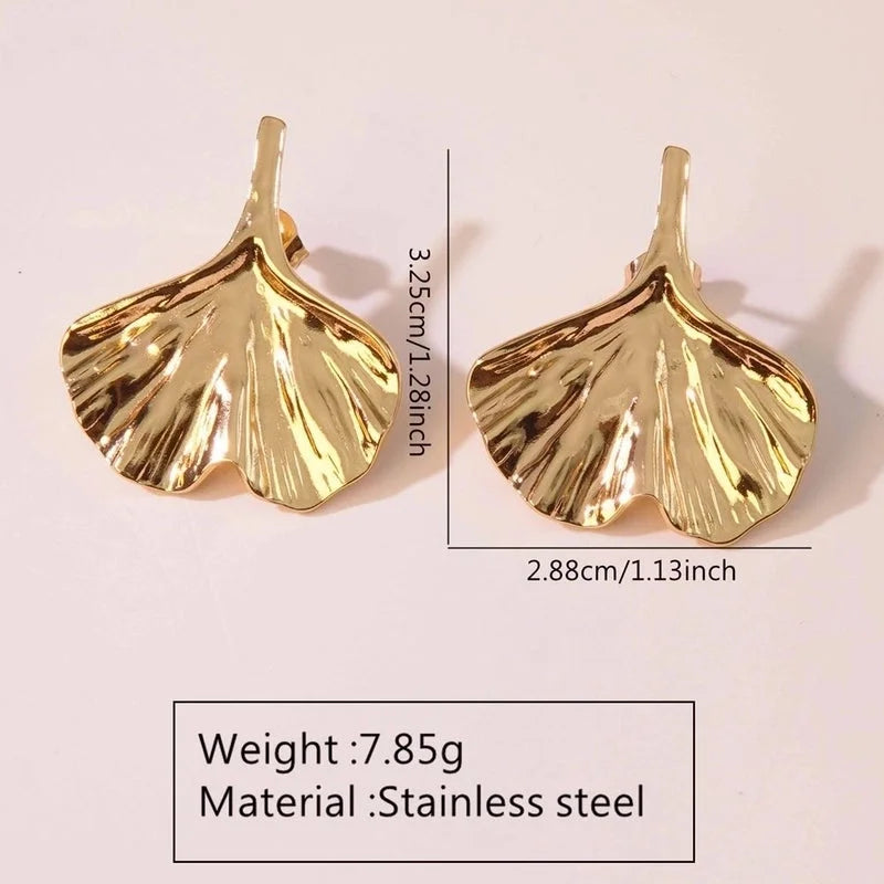 1 Pair Elegant Retro Sector Square Rhombus 304 Stainless Steel Imitation Gold Ear Studs