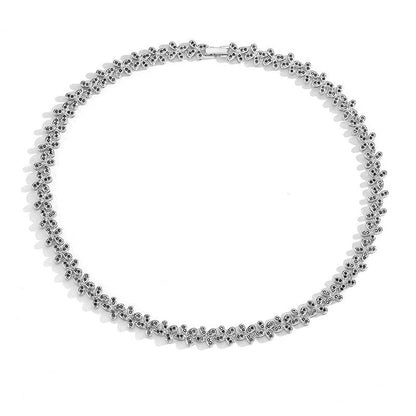 Copper 18K Gold Plated Plating Inlay Butterfly Zircon Bracelets Necklace