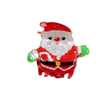 Christmas Minimalist Women's Christmas Tree Santa Claus Arylic Hair Claws