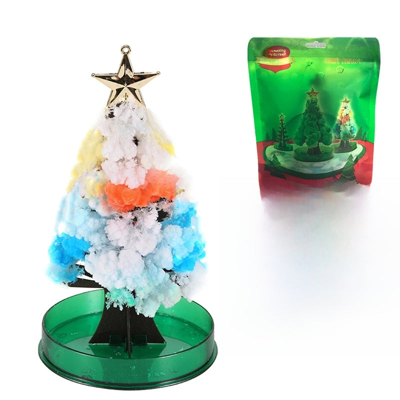 Magic Christmas Tree Children's Handmade Diy Homemade Paper Tree Flowering Christmas Gift Decoration Creative Educational Toys